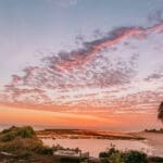 Sunset over the reef at Boa Vida Rote