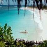 Longboard surfing at Boa Vida Rote