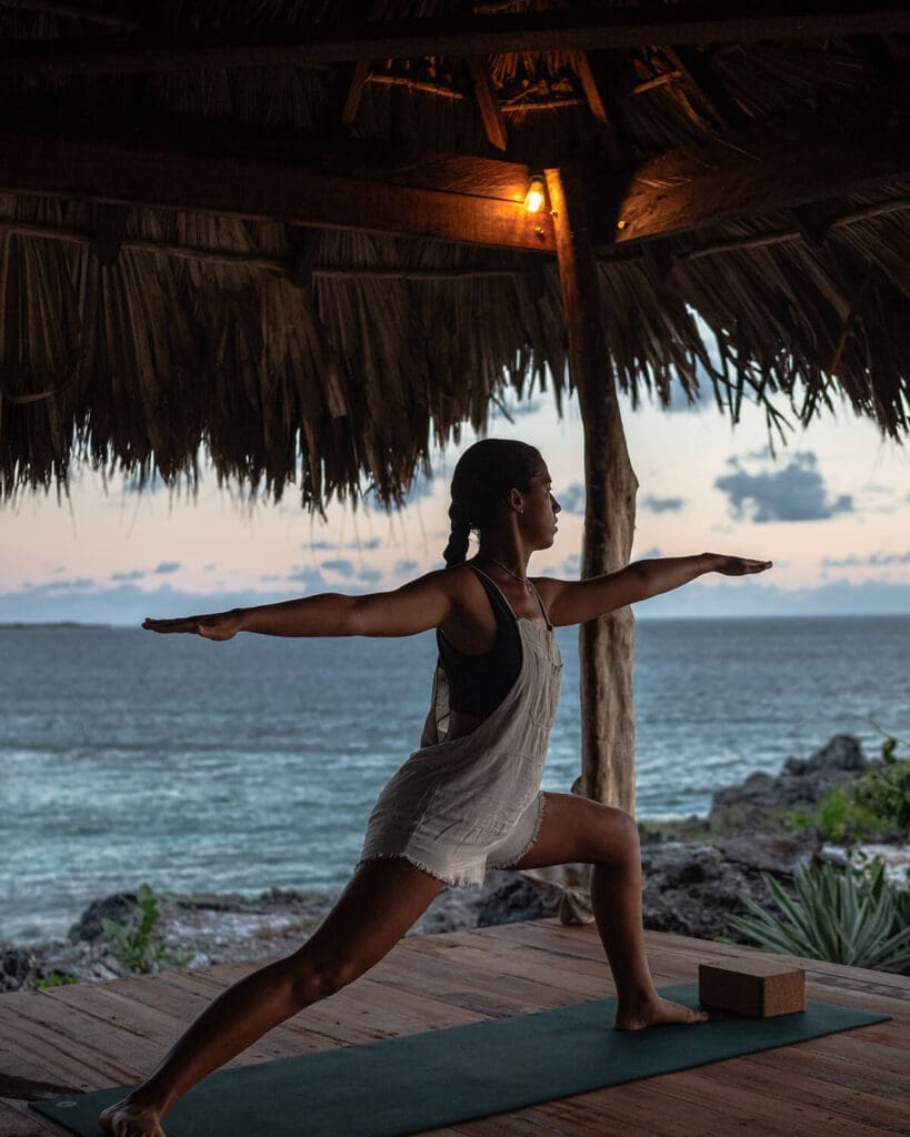 Yoga session at Boa Vida Rote