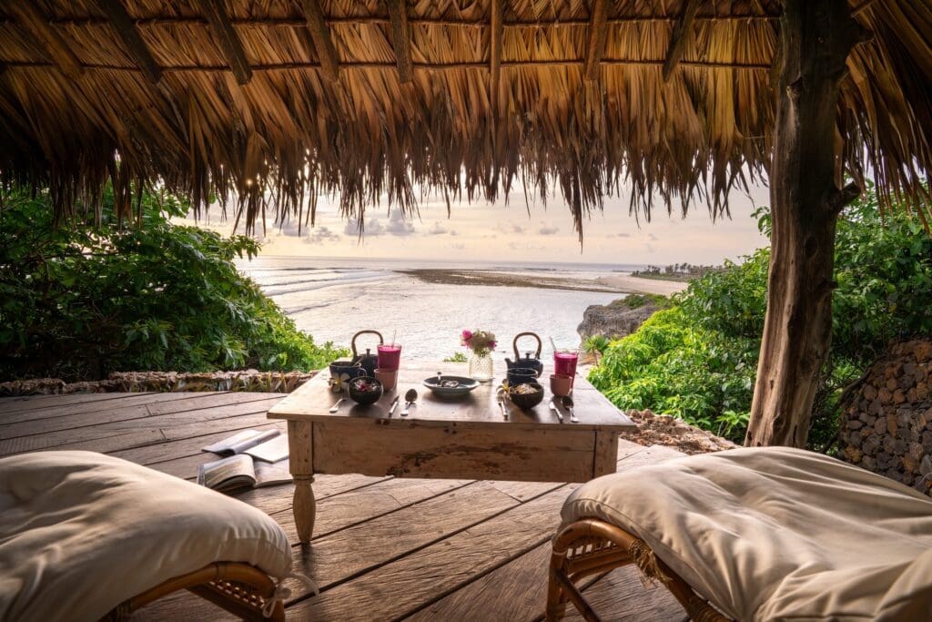 Breakfast on the terrace at Rumah Re, Boa Vida Rote